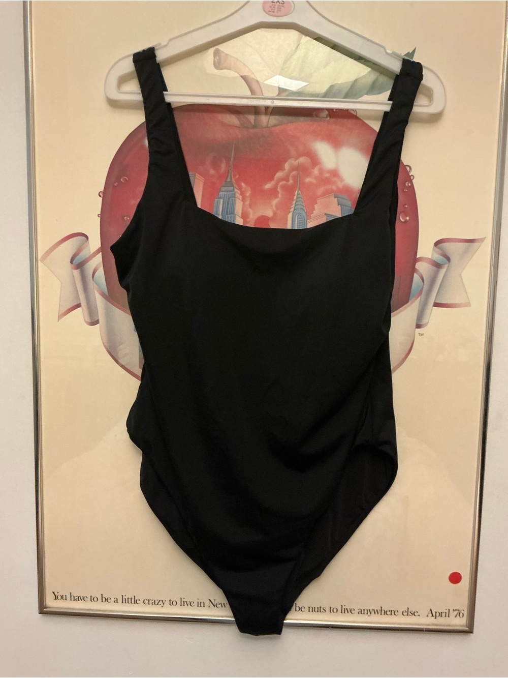Andie Black One-Piece Swimsuit with Wide Straps